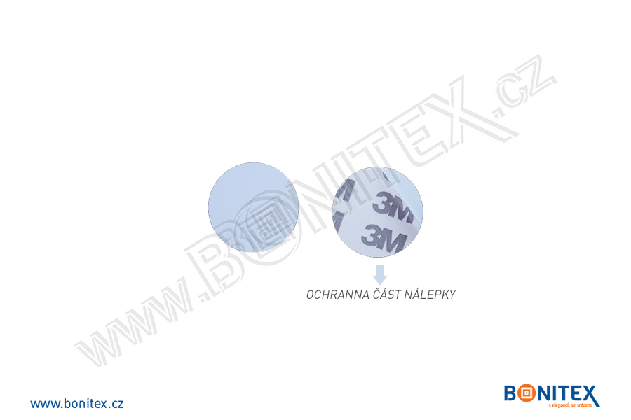 Tag-disk-plastový-PVC-kolečko pr.38mm-tl.0,92mm-s RFID-125 kHz-samolepící-bílý-botinex