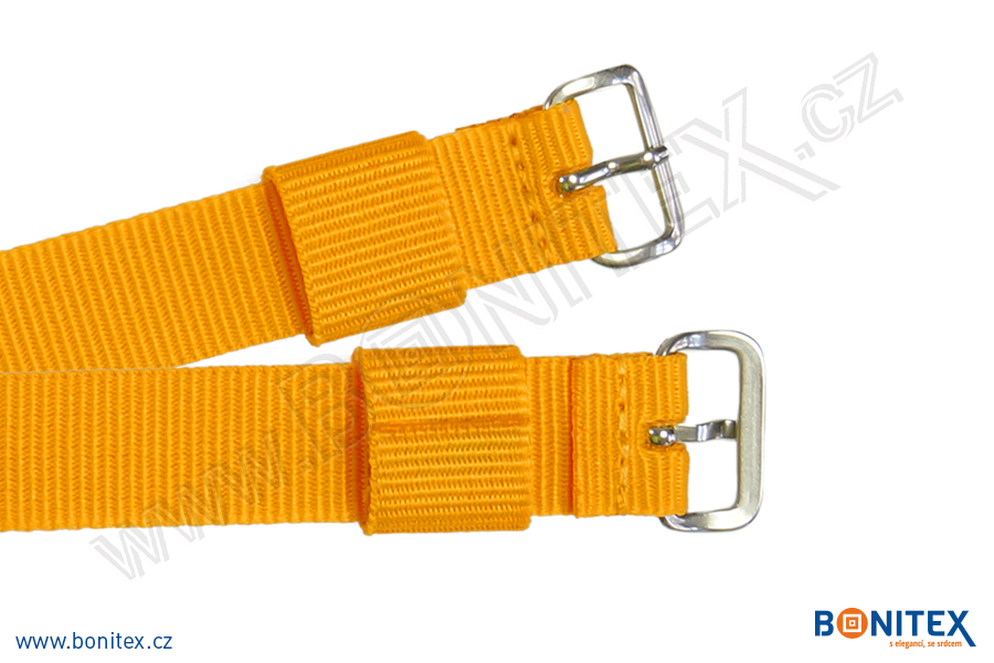 Samostatná nylonová páska pro náramek INA55, 255-265x16mm, kovová spona 1, oranžová-botinex