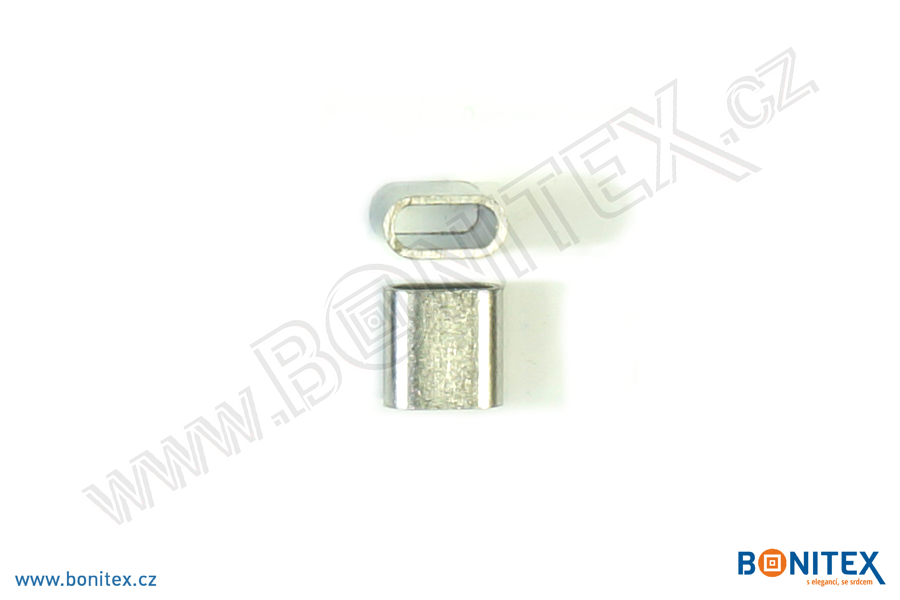 Náramky-příslušenství: uzávěr-opakované použití-ovál-hliník-11x11,3mm,tl.6mm-šedý-botinex