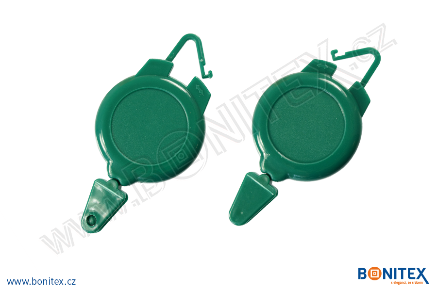 Závěs karty-ROLLER-PLAST-ABS-pr.47mm/délka šňůrky 60cm-zelený-botinex